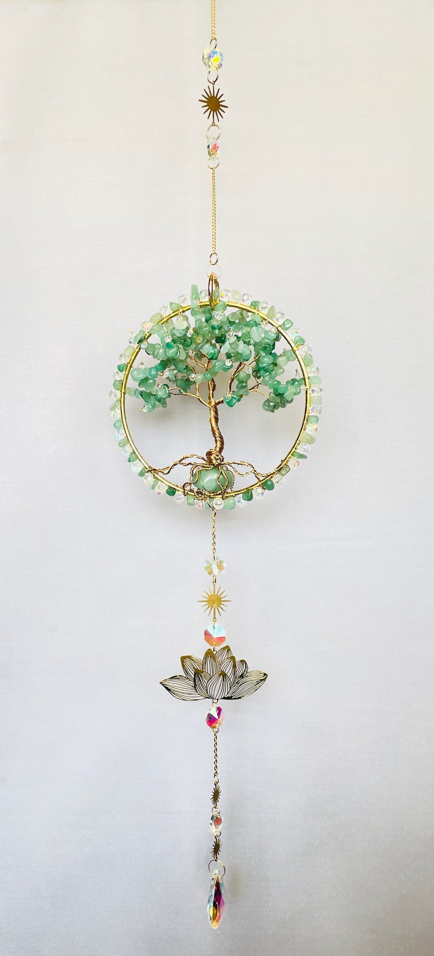 Green goddess tree of life Suncatcher