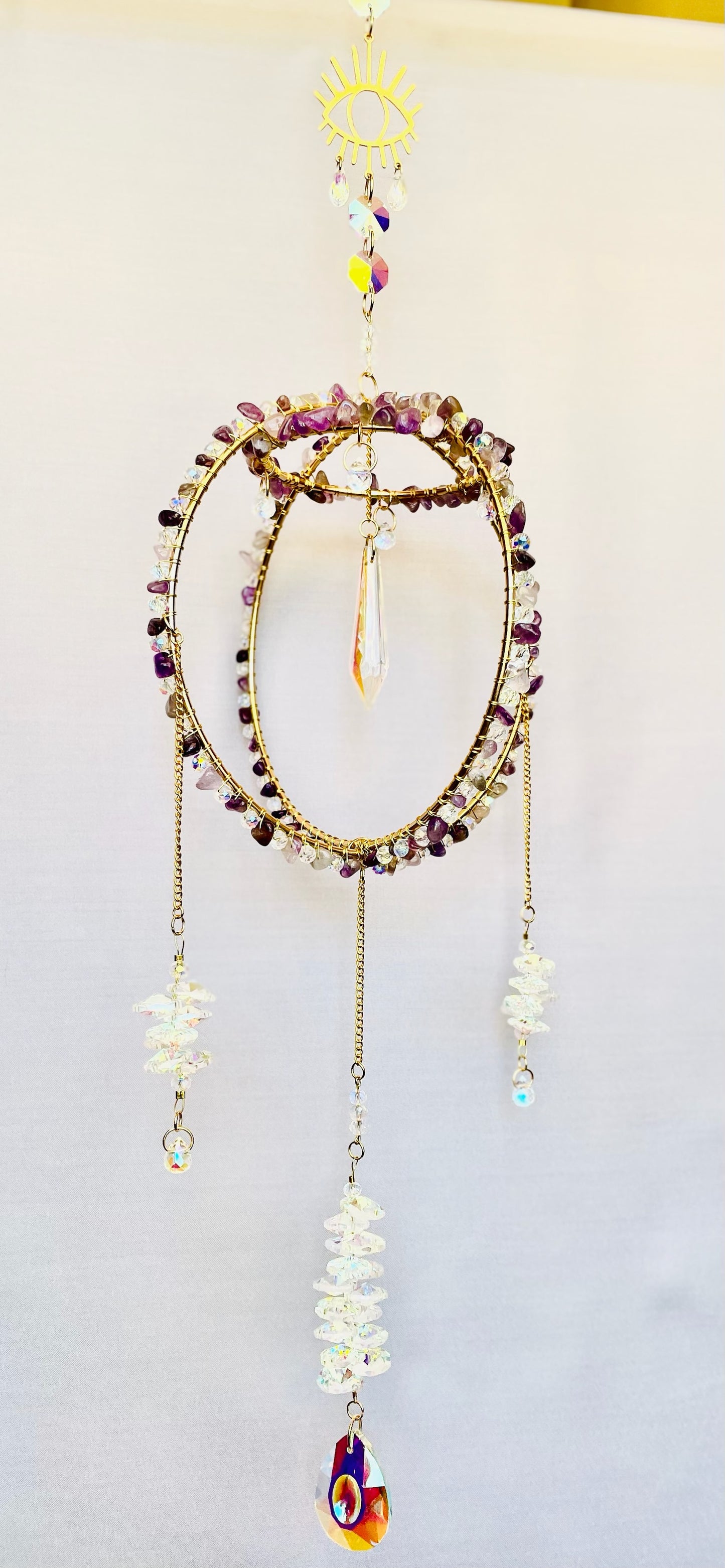 Amethyst Aurora suncatcher