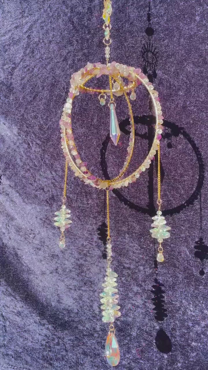 Amethyst Aurora suncatcher